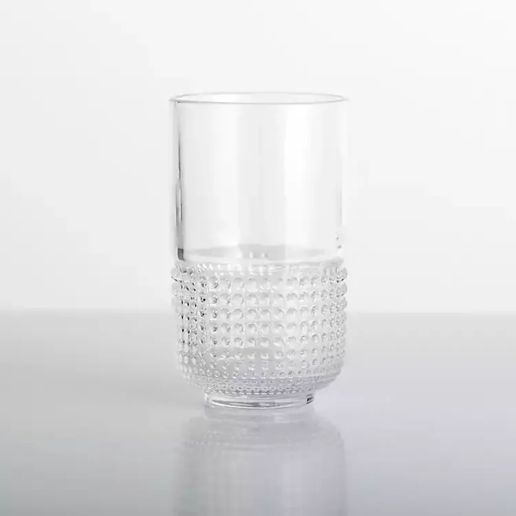 Kirklands Home Beaded Highball Glass Clear Discount