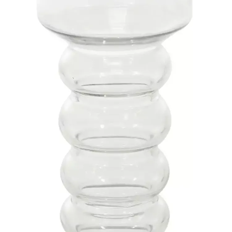 Candle Holders>Kirklands Home Blown Glass Curved 3-pc. Candle Holder Set Clear