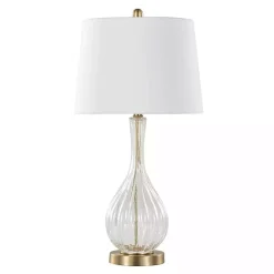 Kirklands Home Crackle Glass Penny Table Lamps, Set of 2 Clear Best
