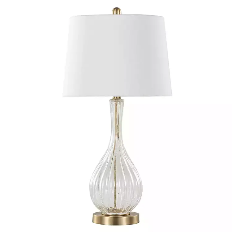 Kirklands Home Crackle Glass Penny Table Lamps, Set of 2 Clear Best