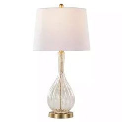 Kirklands Home Crackle Glass Penny Table Lamps, Set of 2 Clear Best