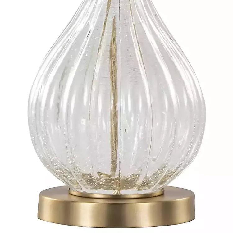 Kirklands Home Crackle Glass Penny Table Lamps, Set of 2 Clear Best