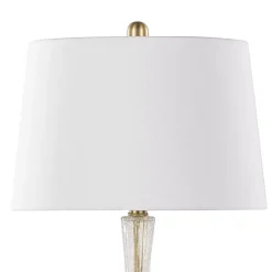 Kirklands Home Crackle Glass Penny Table Lamps, Set of 2 Clear Best