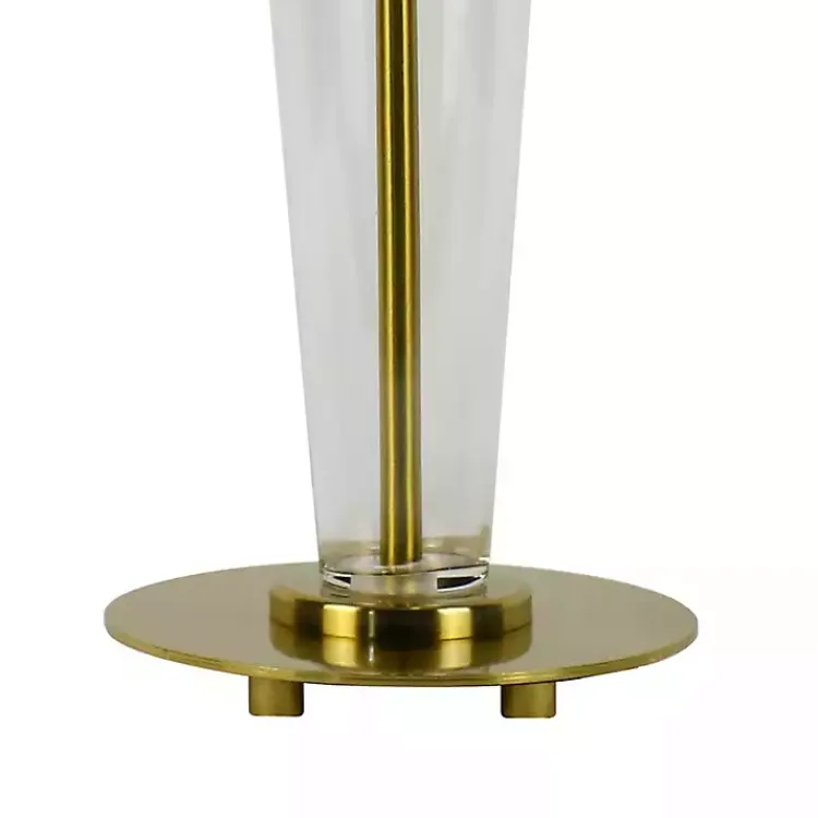 Kirklands Home Clear Crystal Art Deco Table Lamp White Online