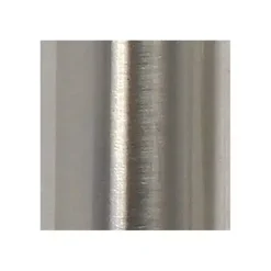 Kirklands Home Clear Glass and Nickel Cylindrical Table Lamp White Hot