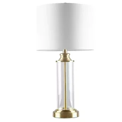 Kirklands Home Clear Glass Base Gold Table Lamps, Set of 2 White Best