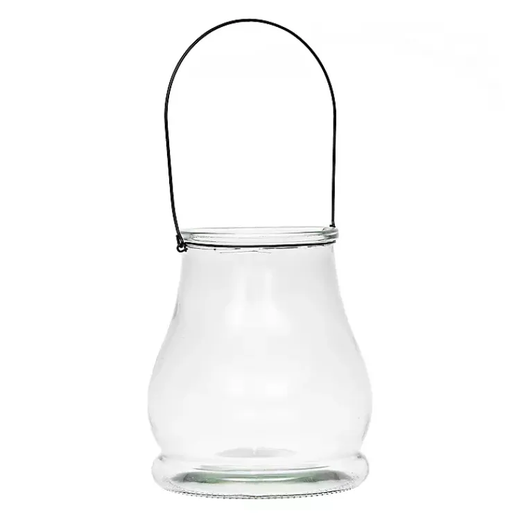 Lanterns>Kirklands Home Glass Lantern, 10.5 in. Clear