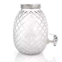 Kirklands Home Glass Pineapple Beverage Dispenser Clear New