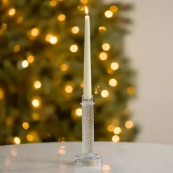 Candle Holders>Kirklands Home Glass Taper Candle Holder, 8 in. Clear