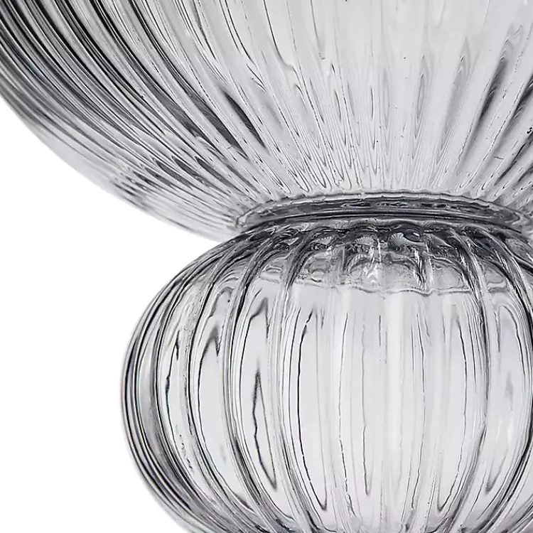 Vases>Kirklands Home Glass Vase with Pedestal Base Clear