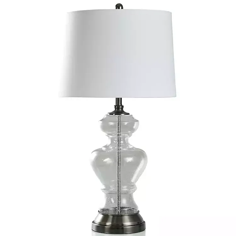 Kirklands Home Clear Seeded Opulent Table Lamp Clearance