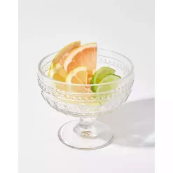Kirklands Home Textured Coupe Glasses, Set of 4 Clear Best