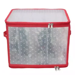 Seasonal Storage>Kirklands Home Clear Zip Christmas String Lights Storage Box