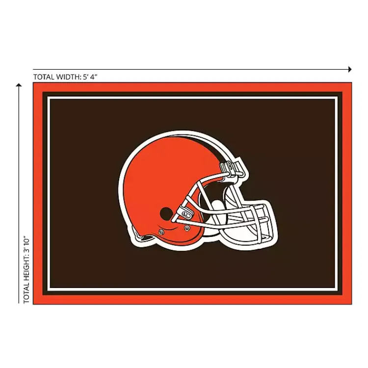 Kirklands Home Cleveland Browns Area Rug, 4x6 New