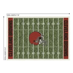 Kirklands Home Cleveland Browns Home Field Area Rug, 6x8 Green New