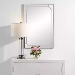 Kirklands Home Clipped Corners Frameless Beveled Wall Mirror Discount