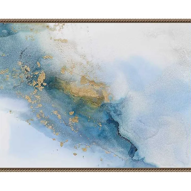 Kirklands Home Cloud Land Framed Canvas Art Print Blue Outlet