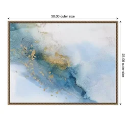 Kirklands Home Cloud Land Framed Canvas Art Print Blue Outlet