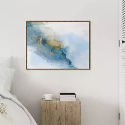 Kirklands Home Cloud Land Framed Canvas Art Print Blue Outlet