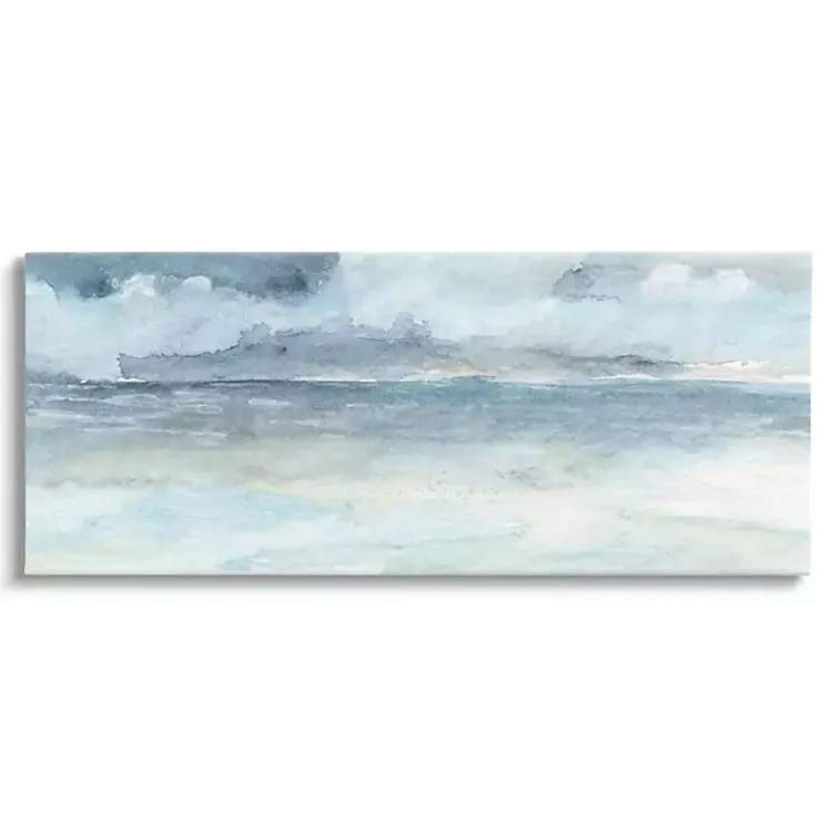 Kirklands Home Cloudy Ocean Waves Canvas Art Print, 40x17 in. Online