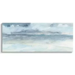 Kirklands Home Cloudy Ocean Waves Canvas Art Print, 48x20 in.