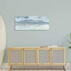 Kirklands Home Cloudy Ocean Waves Canvas Art Print, 48x20 in.