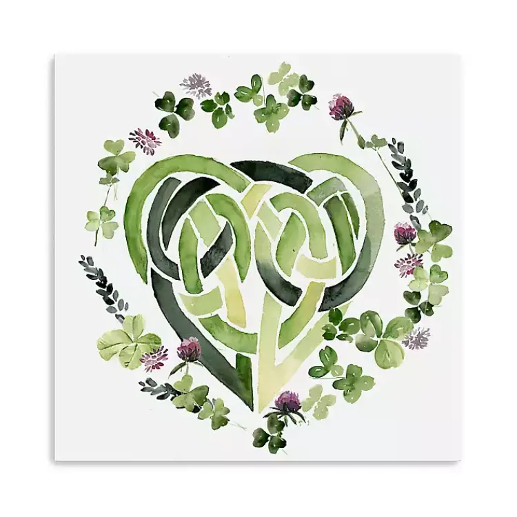 St Patricks Day Decorations>Kirklands Home Clover Collection Canvas Art Print