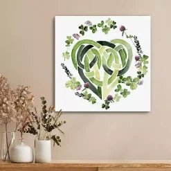 St Patricks Day Decorations>Kirklands Home Clover Collection Canvas Art Print