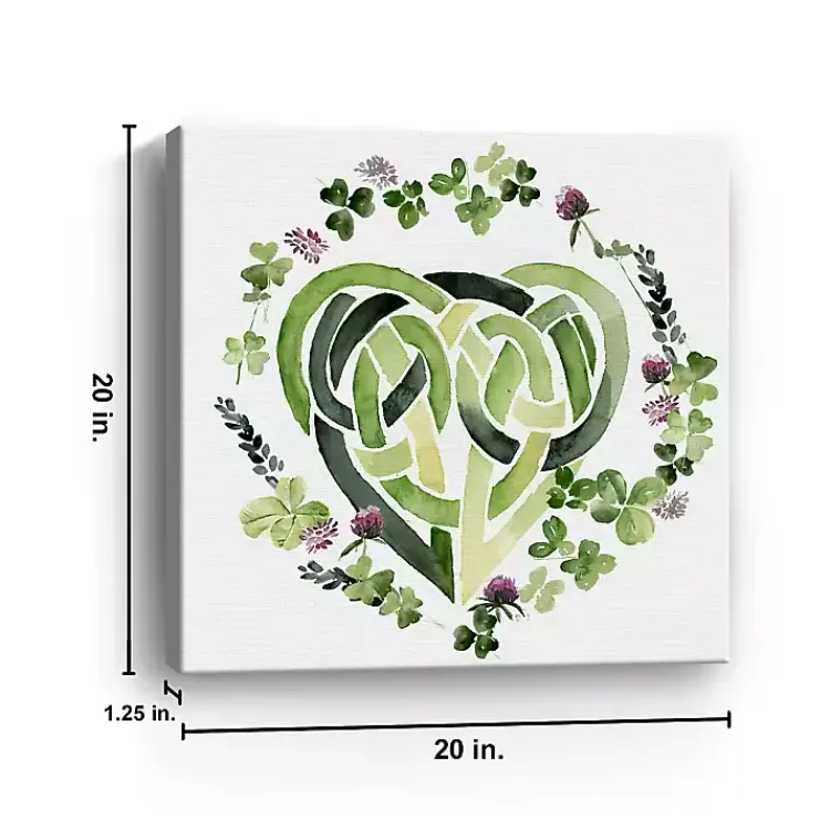 St Patricks Day Decorations>Kirklands Home Clover Collection Canvas Art Print