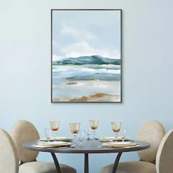Kirklands Home Coastal Mountains I Framed Canvas Art Print Blue Discount
