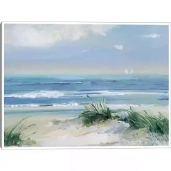 Kirklands Home Coastal Breezes Framed Canvas Art Print Blue Online