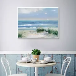 Kirklands Home Coastal Breezes Framed Canvas Art Print Blue Online