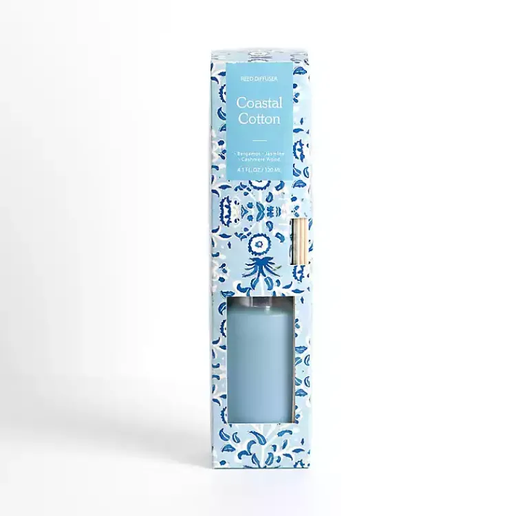 Home Fragrance>Kirklands Home Coastal Cotton Diffuser Set Blue