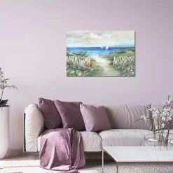 Kirklands Home Coastal Garden Canvas Art Print Outlet