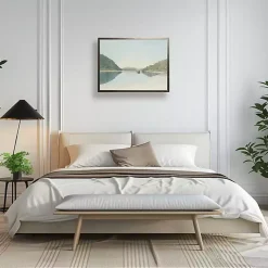 Kirklands Home Coastal Reflection Framed Art Print Blue Clearance