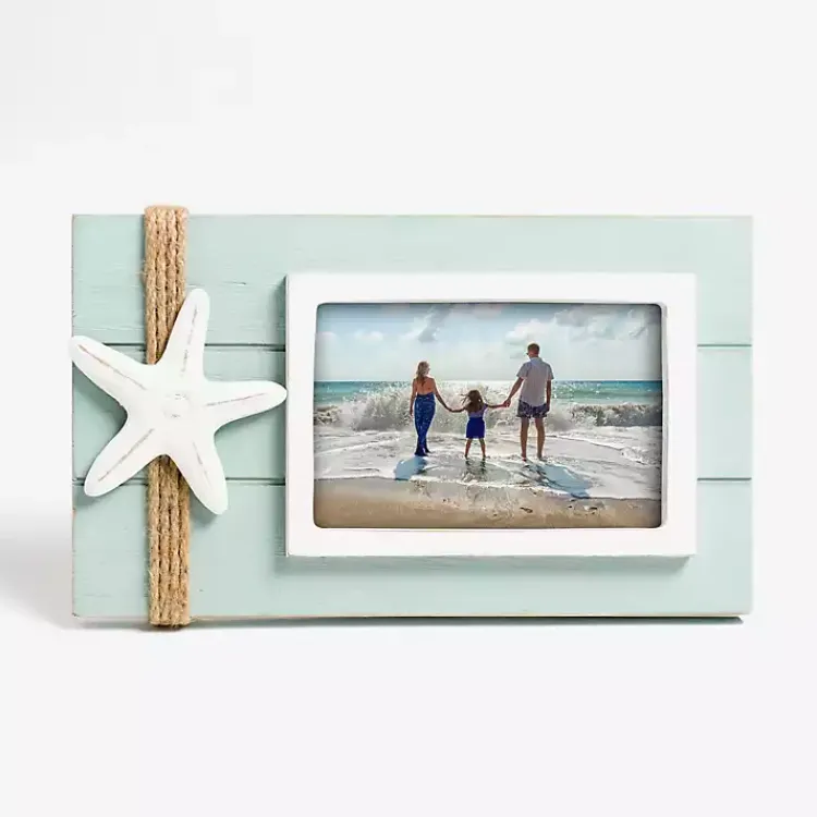 Picture Frames>Kirklands Home Coastal Starfish Wooden Picture Frame, 4x6