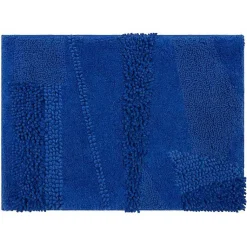 Kirklands Home Cobalt Asymmetrical Cotton Bath Mat Blue Sale