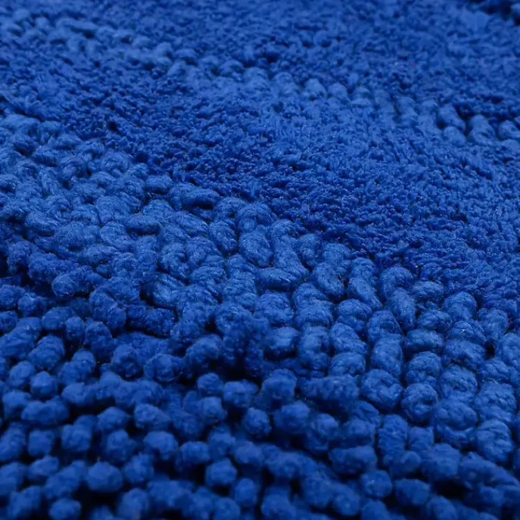 Kirklands Home Cobalt Asymmetrical Cotton Bath Mat Blue Sale