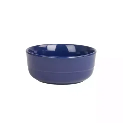 Kirklands Home Cobalt Linear Cereal Bowls, Set of 6 Blue New