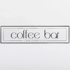 Kirklands Home Coffee Bar Love is Brewing Wall Plaque Outlet