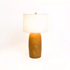 Kirklands Home Cognac Ceramic Mira Table Lamp White Outlet