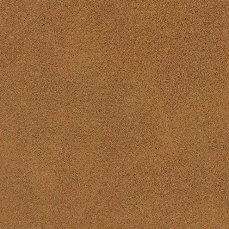 Kirklands Home Cognac Leather Arch Ottoman Brown Clearance
