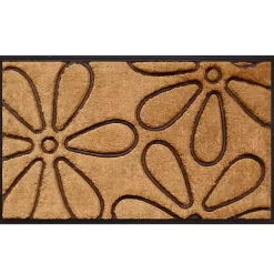 Kirklands Home Coir and Rubber Flowers Doormat Online