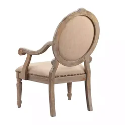 Kirklands Home Coley Beige Linen Armchair Tan Best