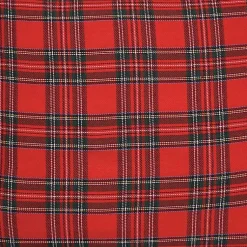 Christmas Pillows>Kirklands Home Collie Plaid Christmas Pillow Red