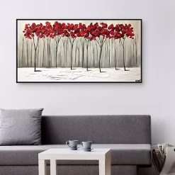 Kirklands Home Collision of Seasons Framed Canvas Art Print Sale