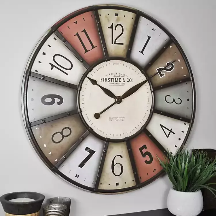 Kirklands Home Color Motif Wall Clock Outlet