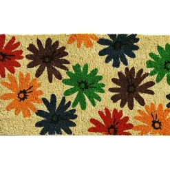 Kirklands Home Colorful Daisies Doormat Multi Best