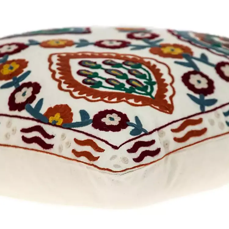Pillows>Kirklands Home Colorful Embroidered Florina Pillow Multi