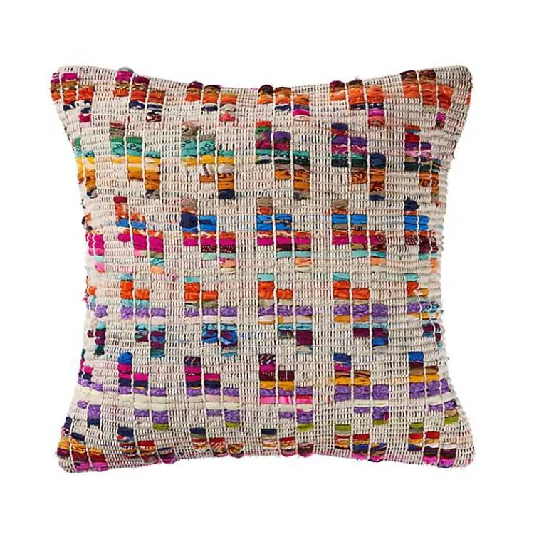 Pillows>Kirklands Home Colorful Geometric Handwoven Throw Pillow Multi